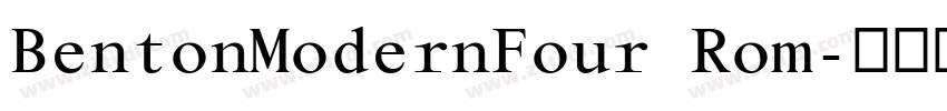 BentonModernFour Rom字体转换